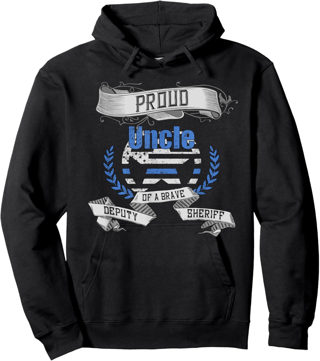 Deputy Sheriff Proud Uncle Hoodie - Hoodie | Black