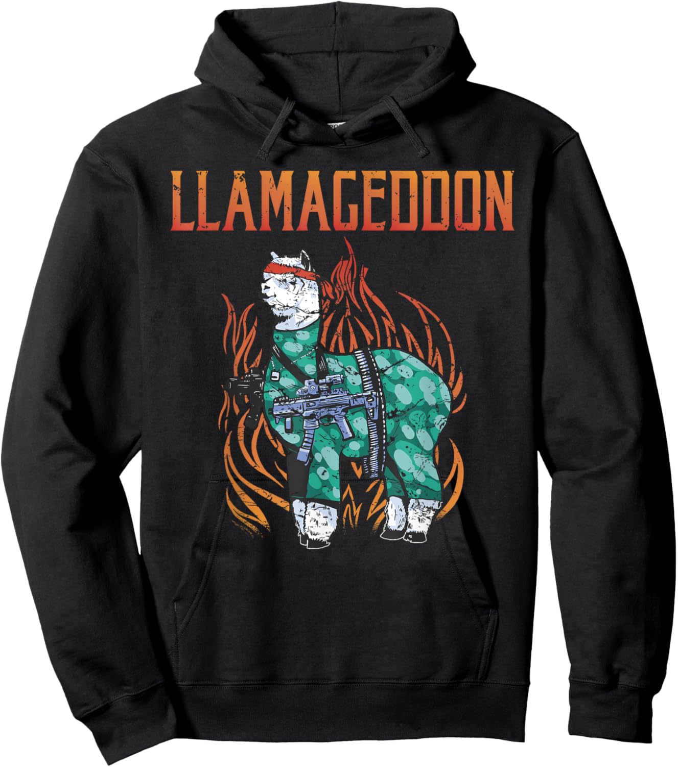 Llamageddon Alpaca Llama Lover Hoodie - Hoodie | Black