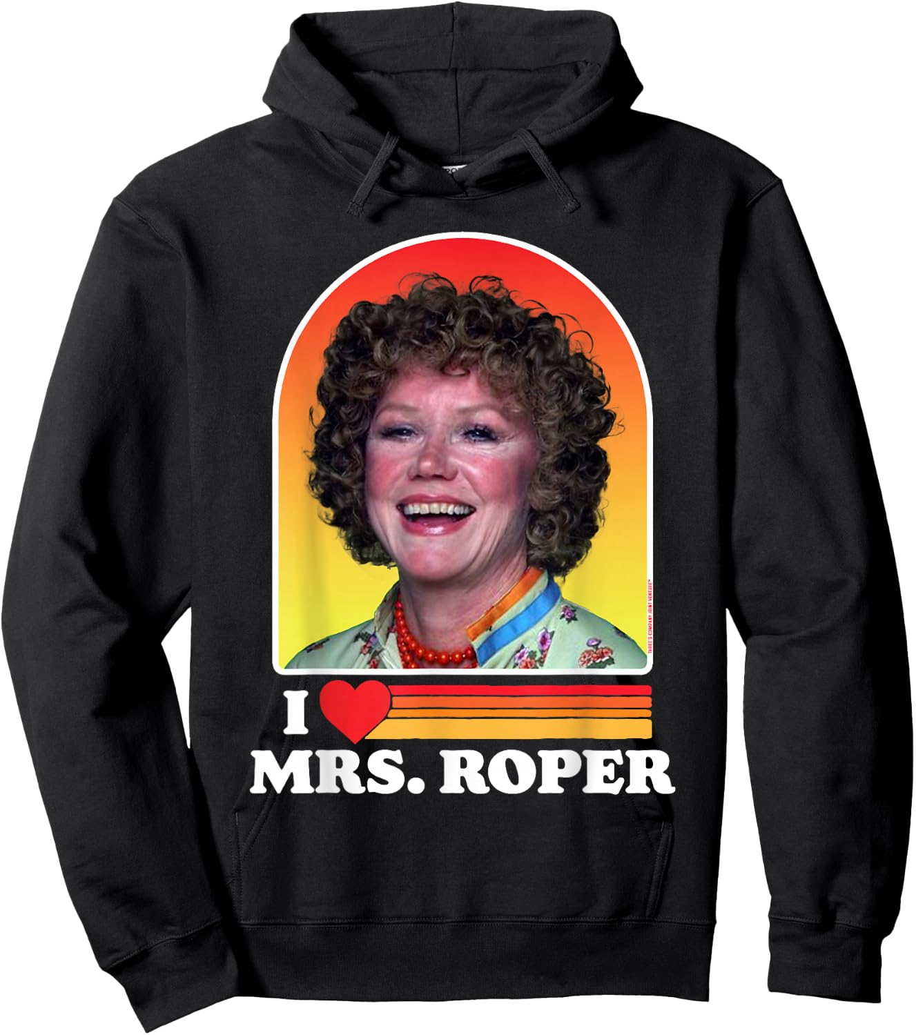 I Love Mrs Roper Helen Roper Three's Company Retro Hoodie - Hoodie | Black