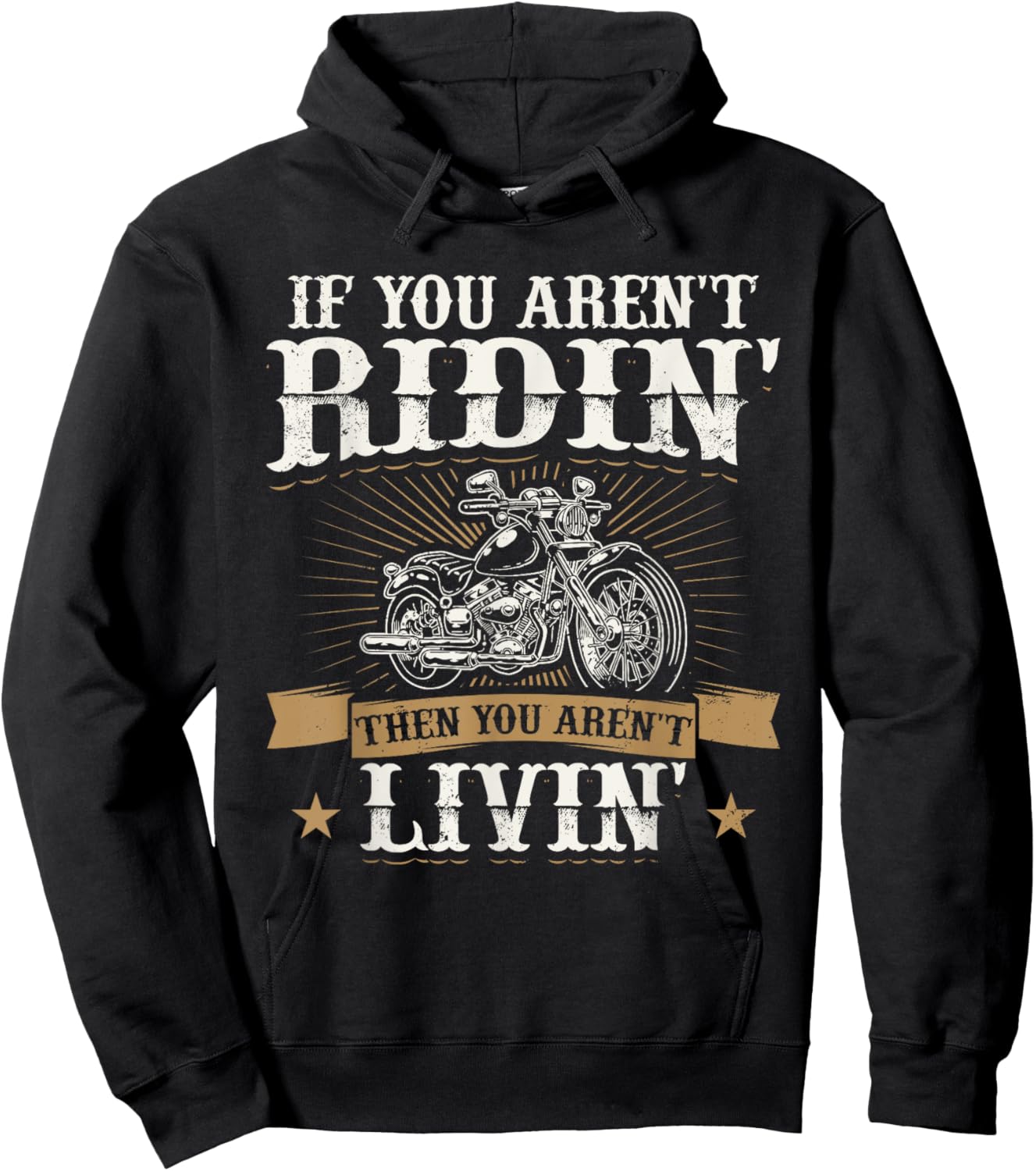 Funny Motorcycle Lover Graphic Women Men Motorbike Rider Hoodie - Hoodie | Black