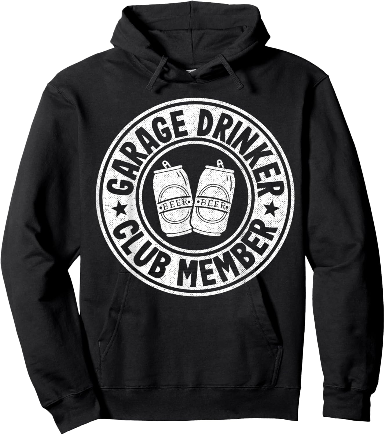 Garage Drinker Club Member Day Drinking Dad Beer Garage Hoodie - Hoodie | Black