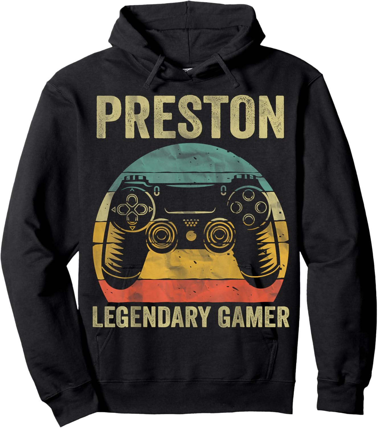 Personalized Legendary Gamer Shirt Preston Name Video Gamer Hoodie - Hoodie | Black
