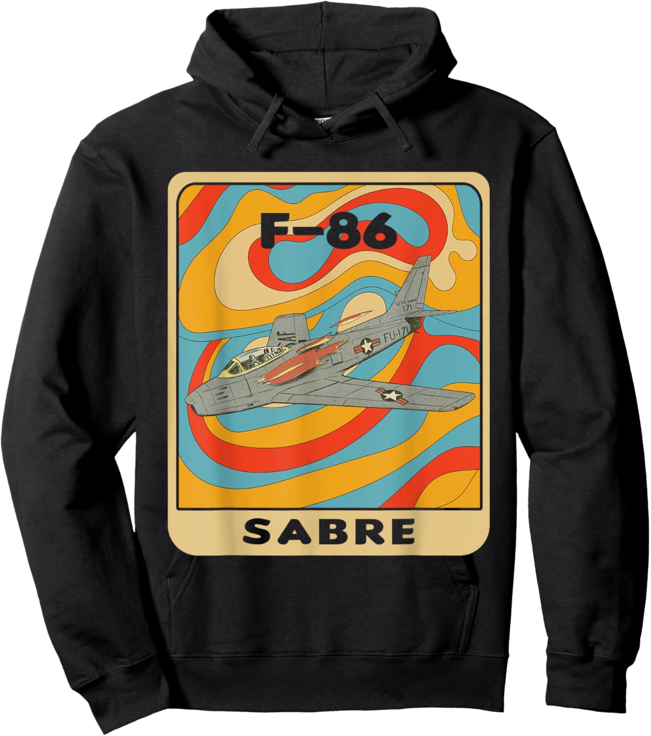 F-86 Sabre Jet F86 Sabrejet Hoodie - Hoodie | Black