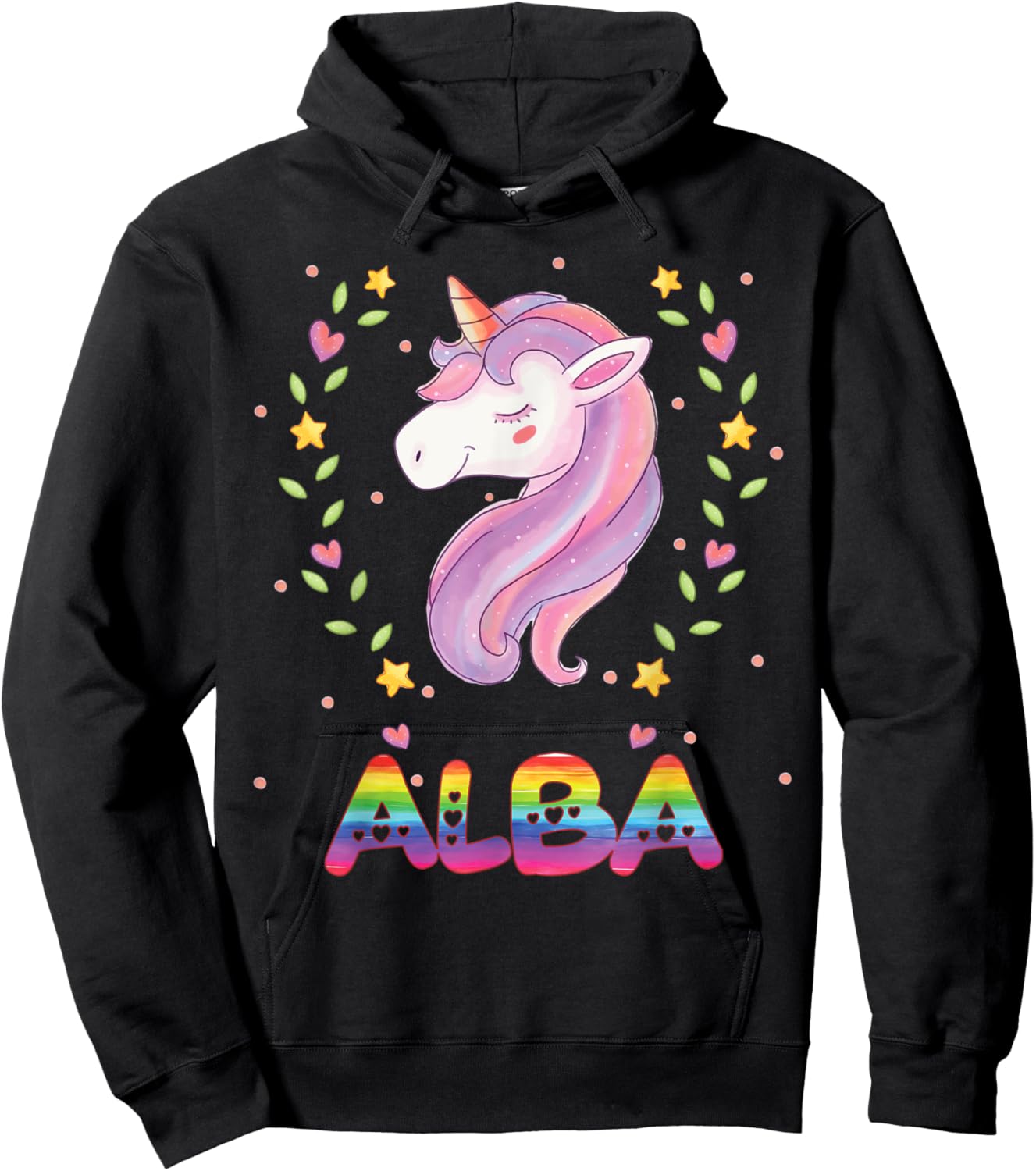 Alba T Shirt Gift Girls Named Alba Hoodie - Hoodie | Black