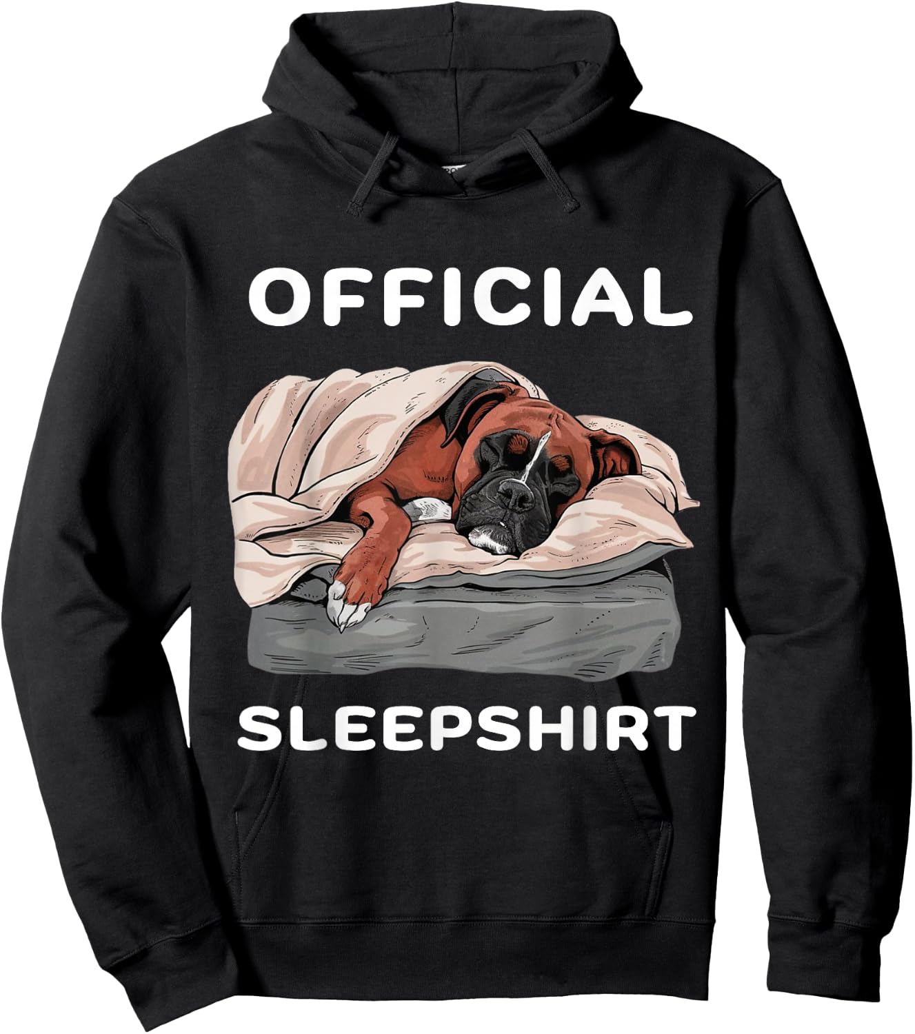 Boxer Dog Lover Official Sleepshirt Pyjamas Hoodie - Hoodie | Black