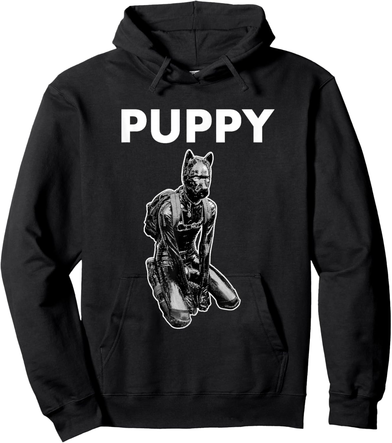 Doggy Petplay Human Puppy Play Design for an Human Pup Hoodie - Hoodie | Black