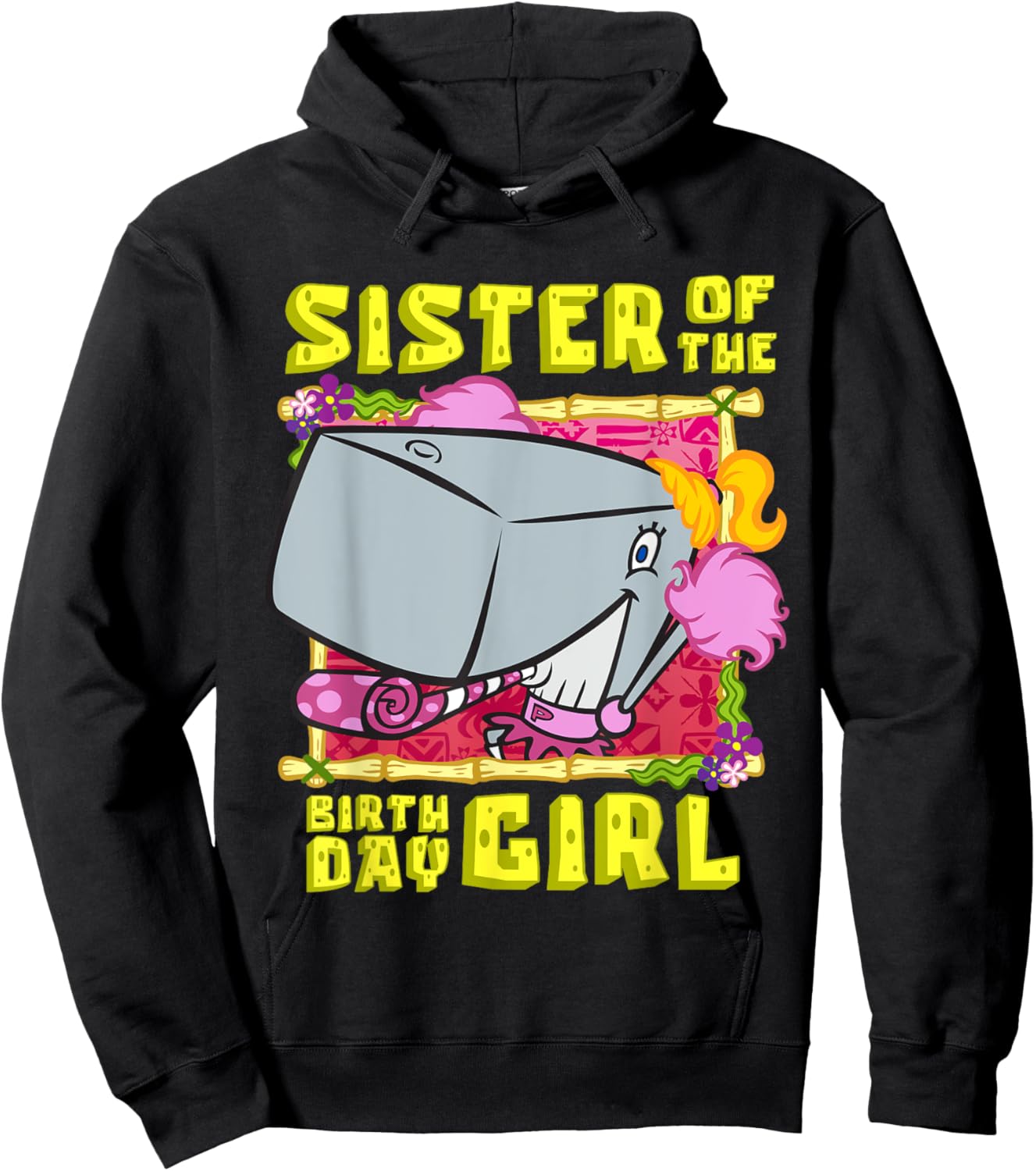 Mademark x SpongeBob SquarePants - SpongeBob Pearl Sister of the Birthday Girl Birthday Gift Hoodie - Hoodie | Black