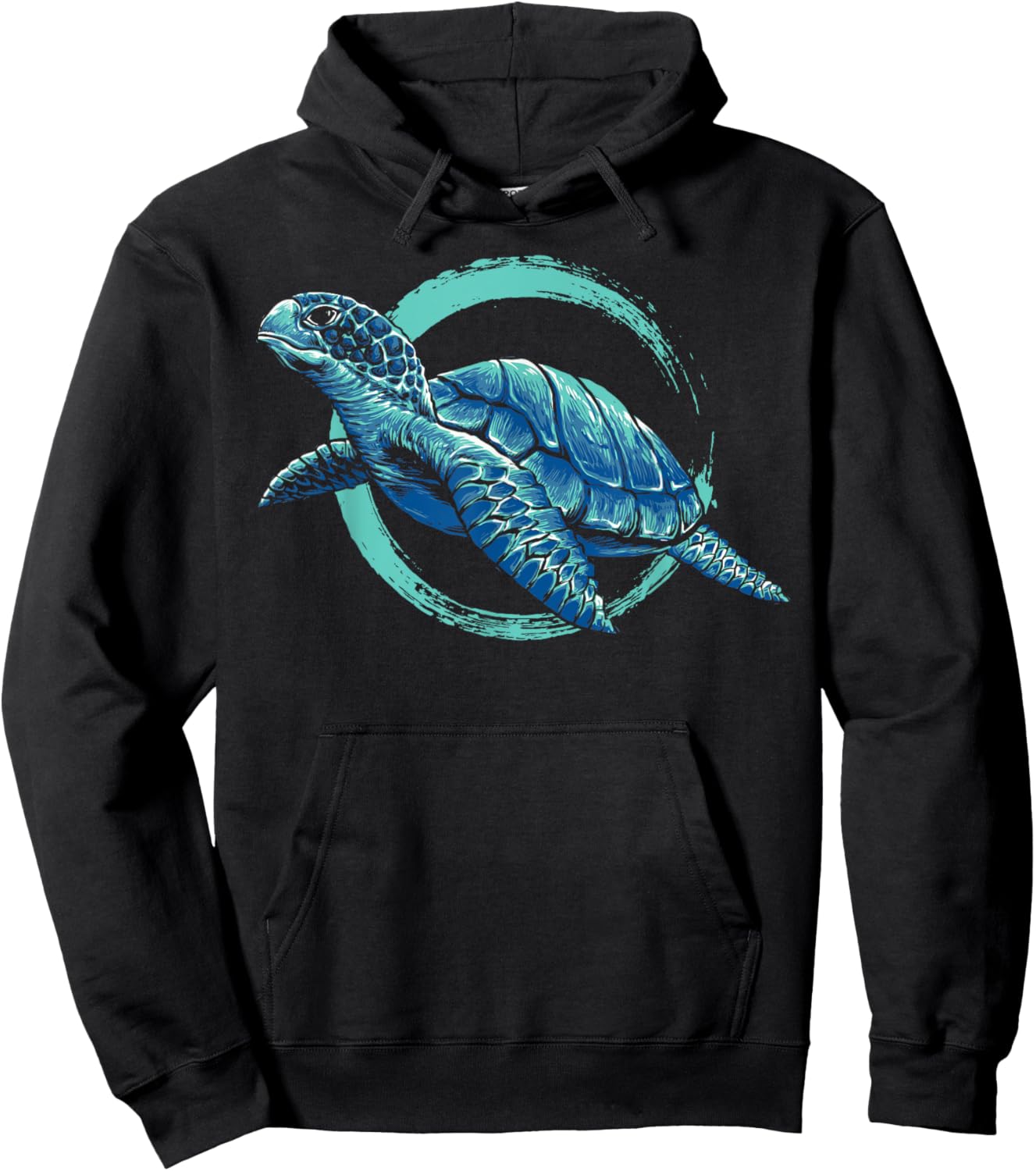 Cute Sea Animal Lover Ocean Pet Owner Gift Aquarium Turtle Hoodie - Hoodie | Black
