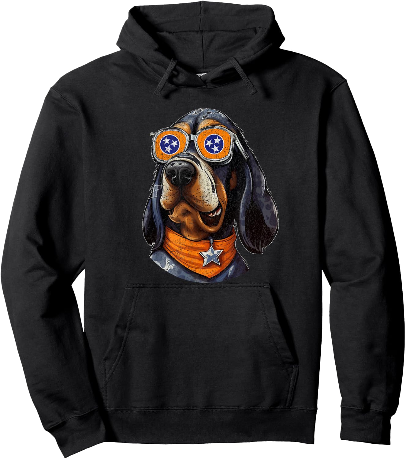 Tennessee Dog Sport Lovers | Tennessee Coonhound Fan Hoodie - Hoodie | Black