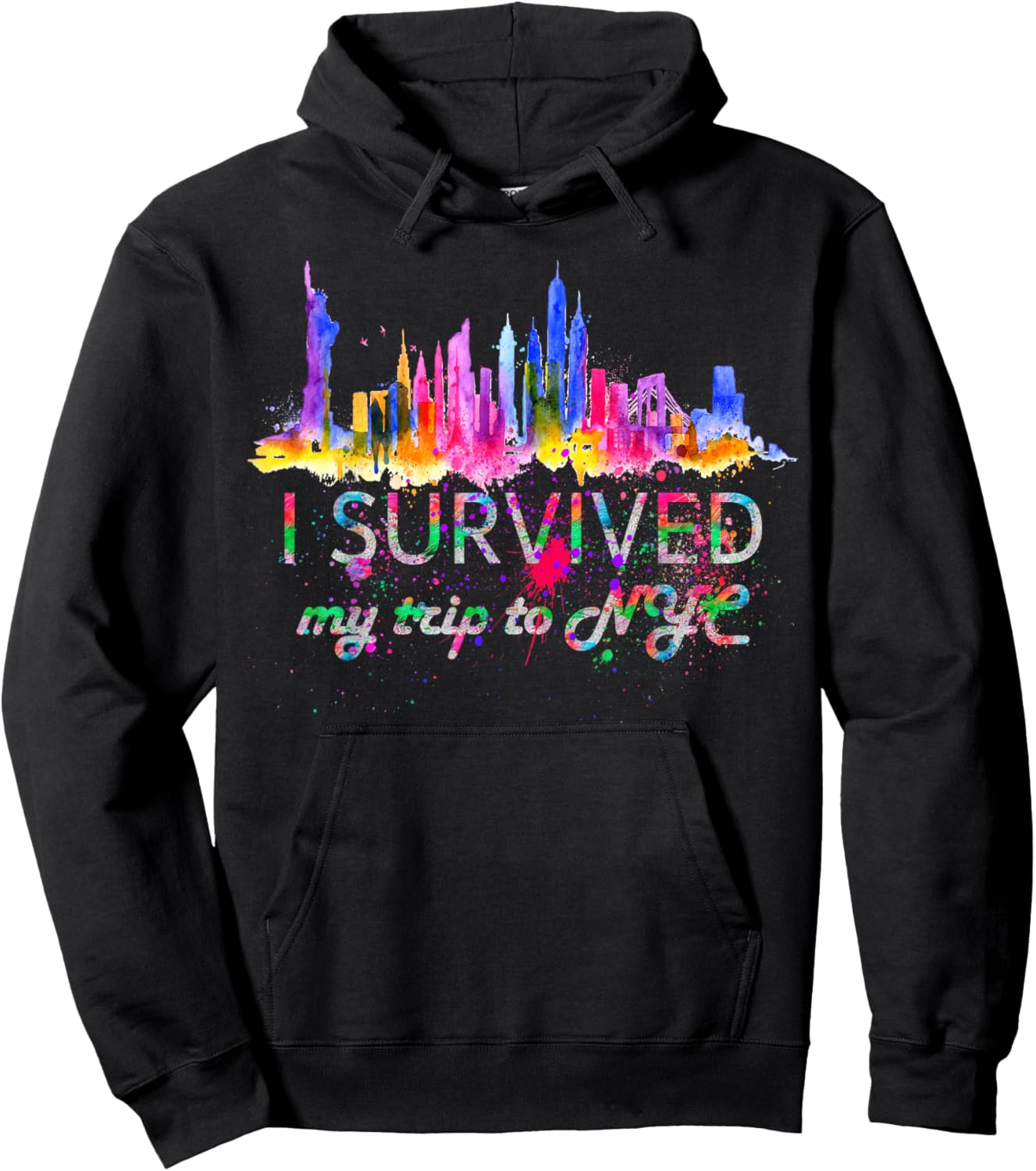 I Survived My Trip to NYC and I Survived My Trip to NYC Hoodie - Hoodie | Black