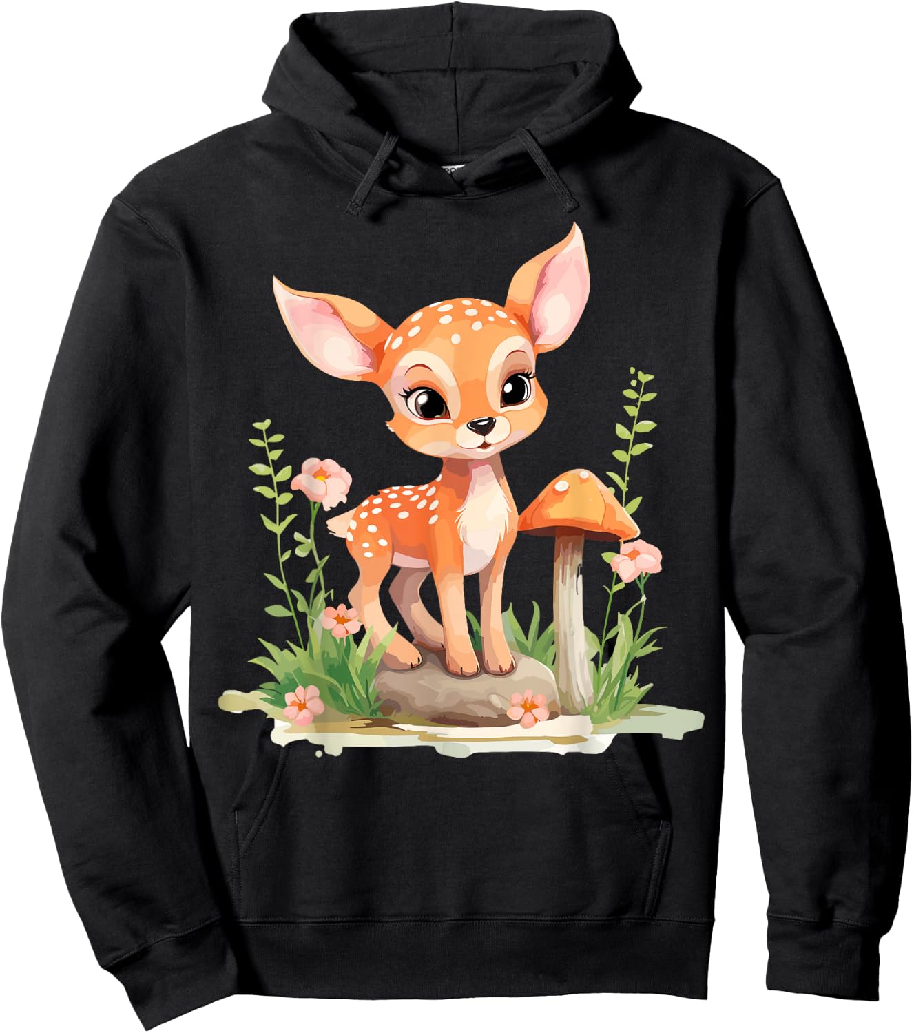 Toddler Deer Hoodie - Hoodie | Black