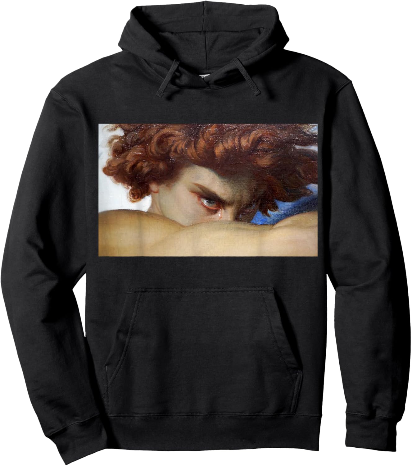 Fallen Angel Alexandre Cabanel Renaissance Aesthetic Art Hoodie - Hoodie | Black