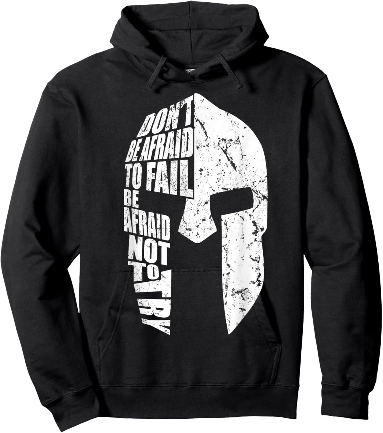 Spartan Do Not Afraid to Fail Motivation Women Gift Hoodie - Hoodie | Black