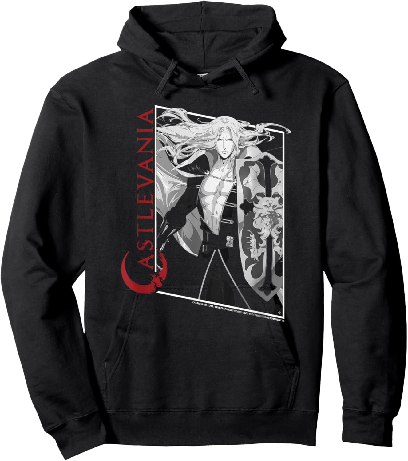 Castlevania Alucard Box Up Hoodie - Hoodie | Black