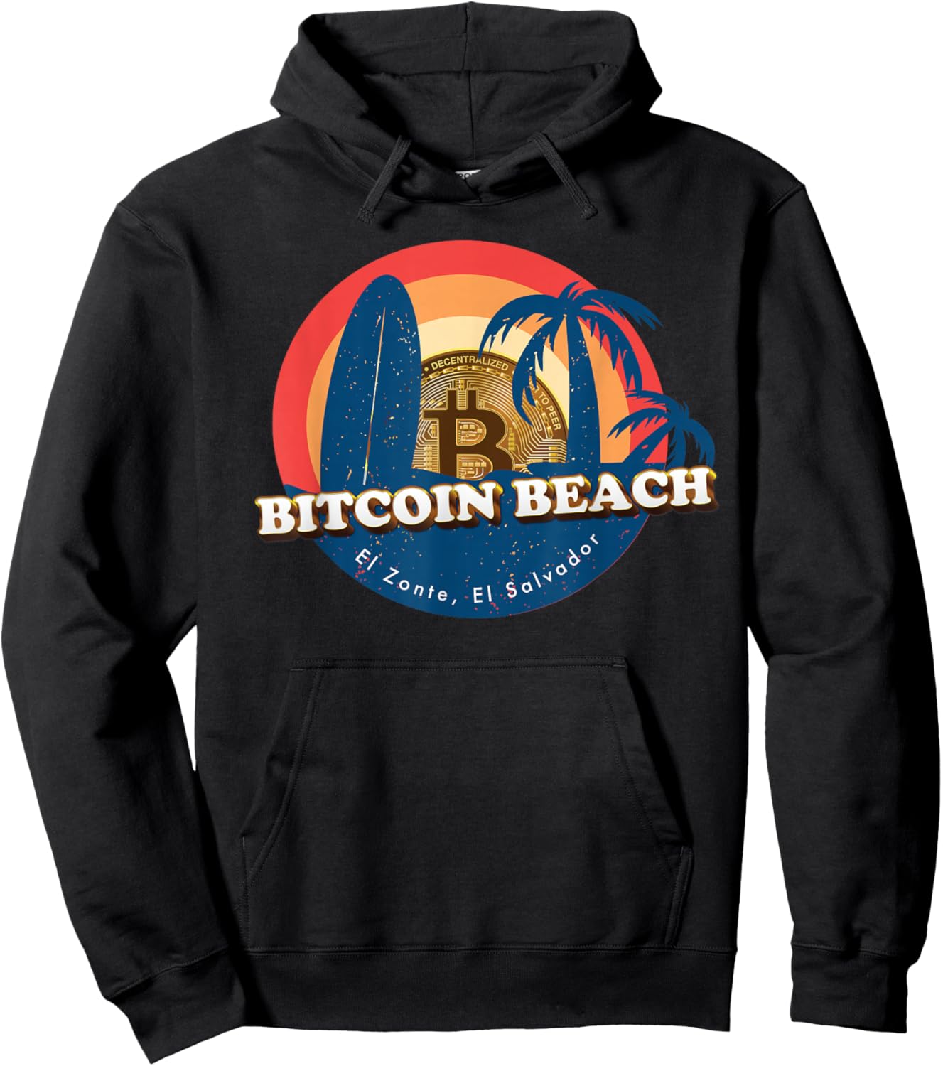 Bitcoin Beach, El Zonte, El Salvador Hoodie - Hoodie | Black