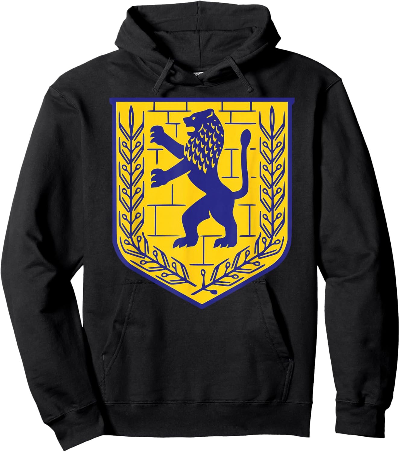 Lion Judas Jerusalem Israel Israeli Jerusalem Hoodie - Hoodie | Black
