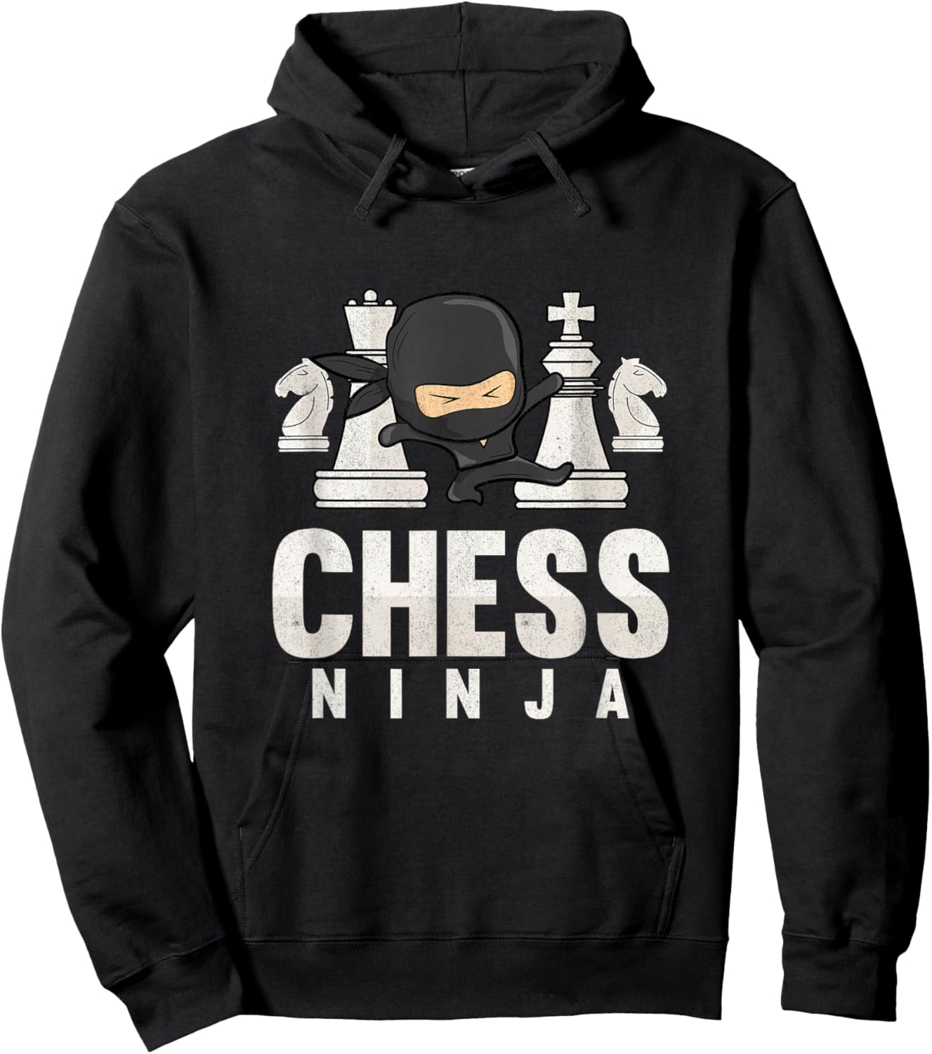 Chess Ninja Funny Chess Kids Chess Player Chess Boys Hoodie - Hoodie | Black