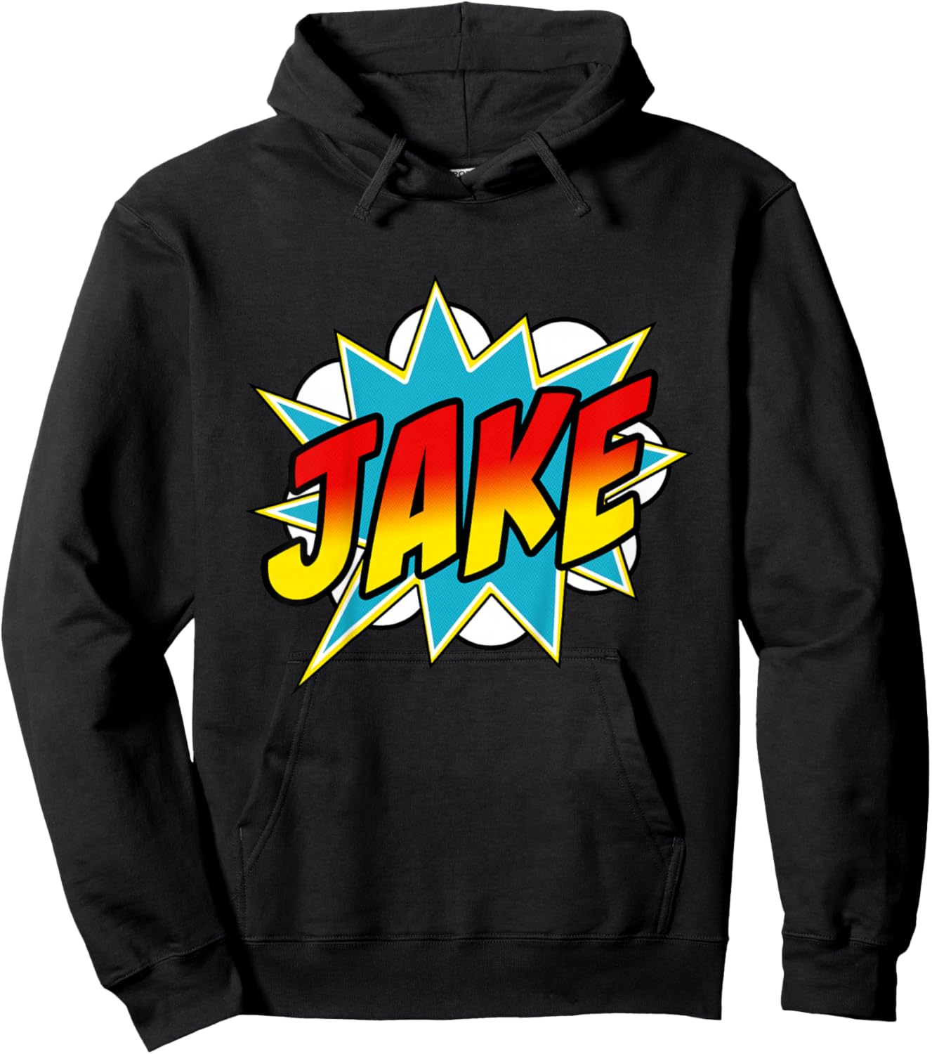 Boys Jake Comic Book Superhero Name Hoodie - Hoodie | Black