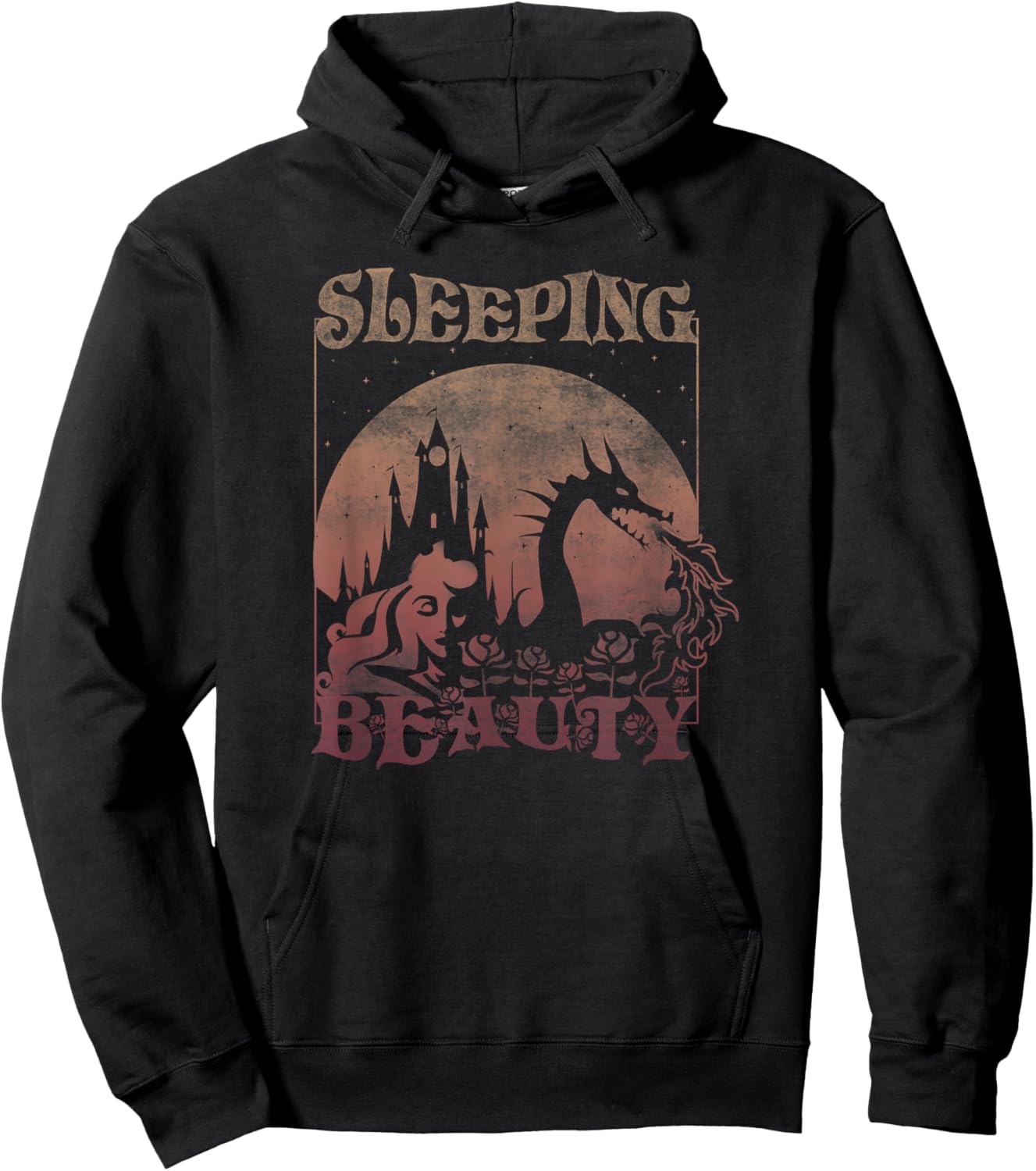 Disney Sleeping Beauty Maleficent Dragon Fire Poster Hoodie - Hoodie | Black