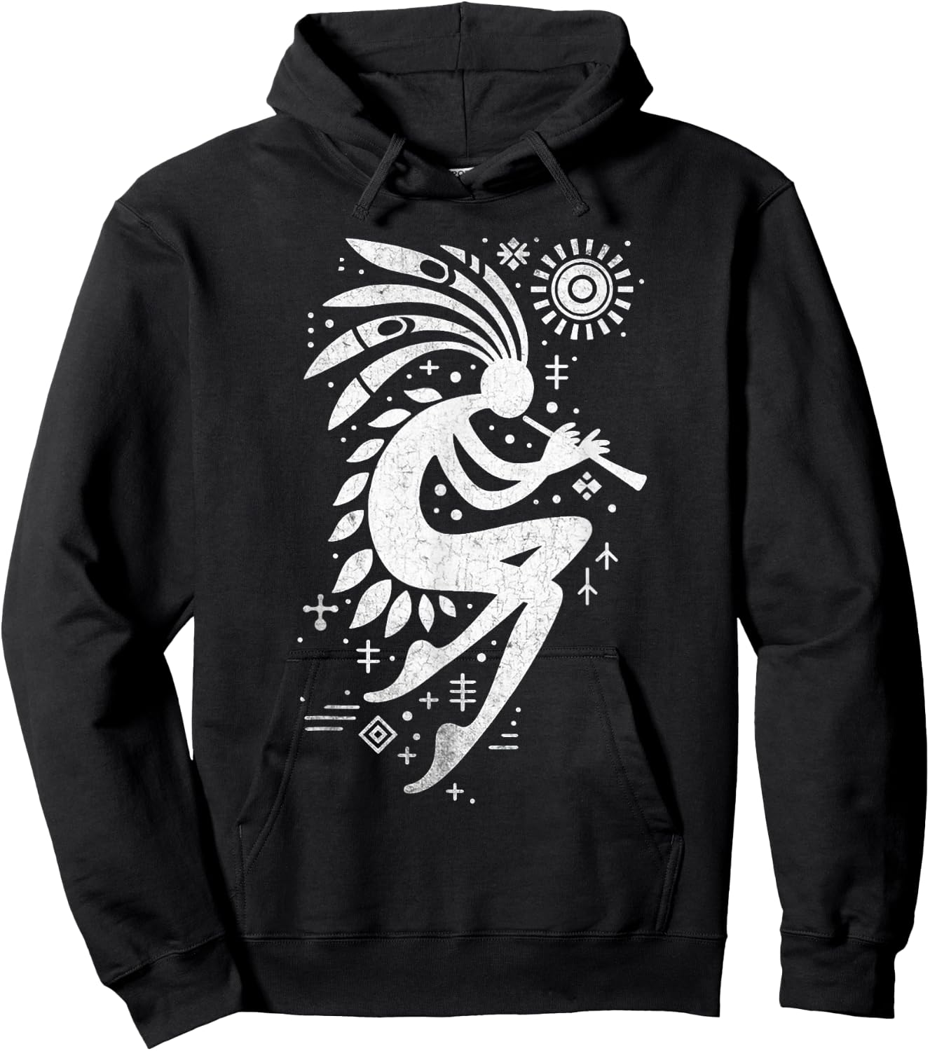Kokopelli Native American Women Kids Kokopelli Hoodie - Hoodie | Black