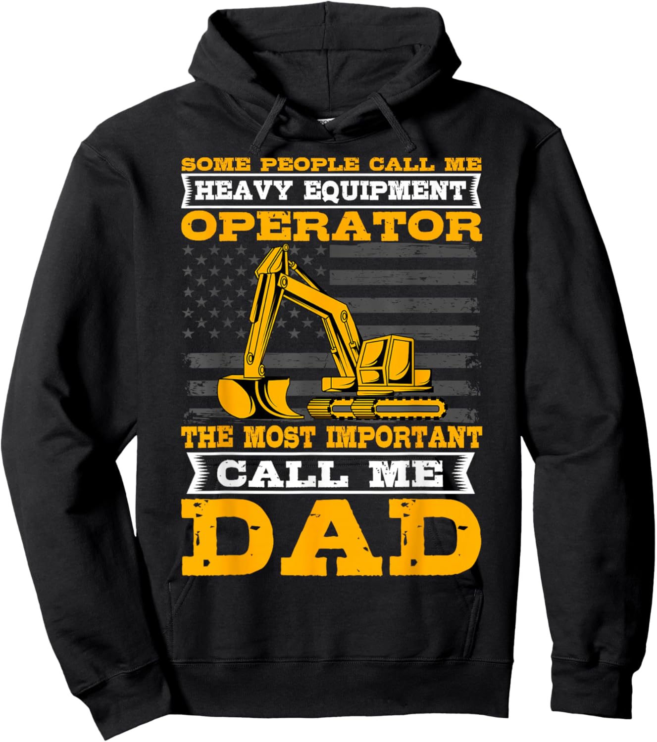 Heavy Equipment Operator Excavator Father's Day Dad Small Hoodie - Hoodie | Black