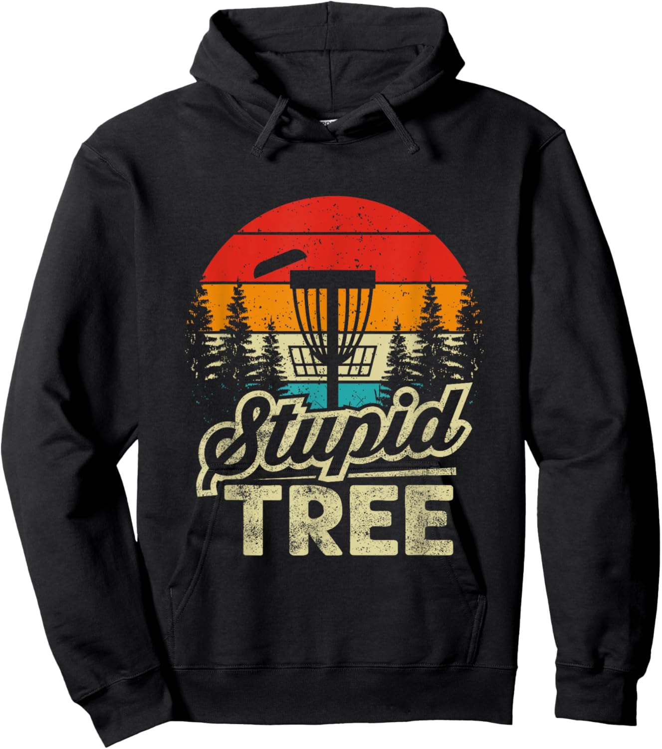 Disc Golf Stupid Tree - Disc Golf Hoodie - Hoodie | Black