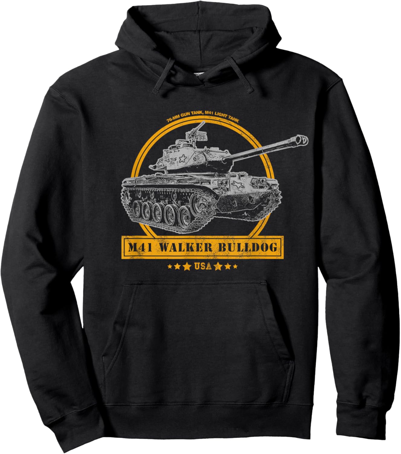 M41 Walker Bulldog Light Tank Men Women Hoodie - Hoodie | Black