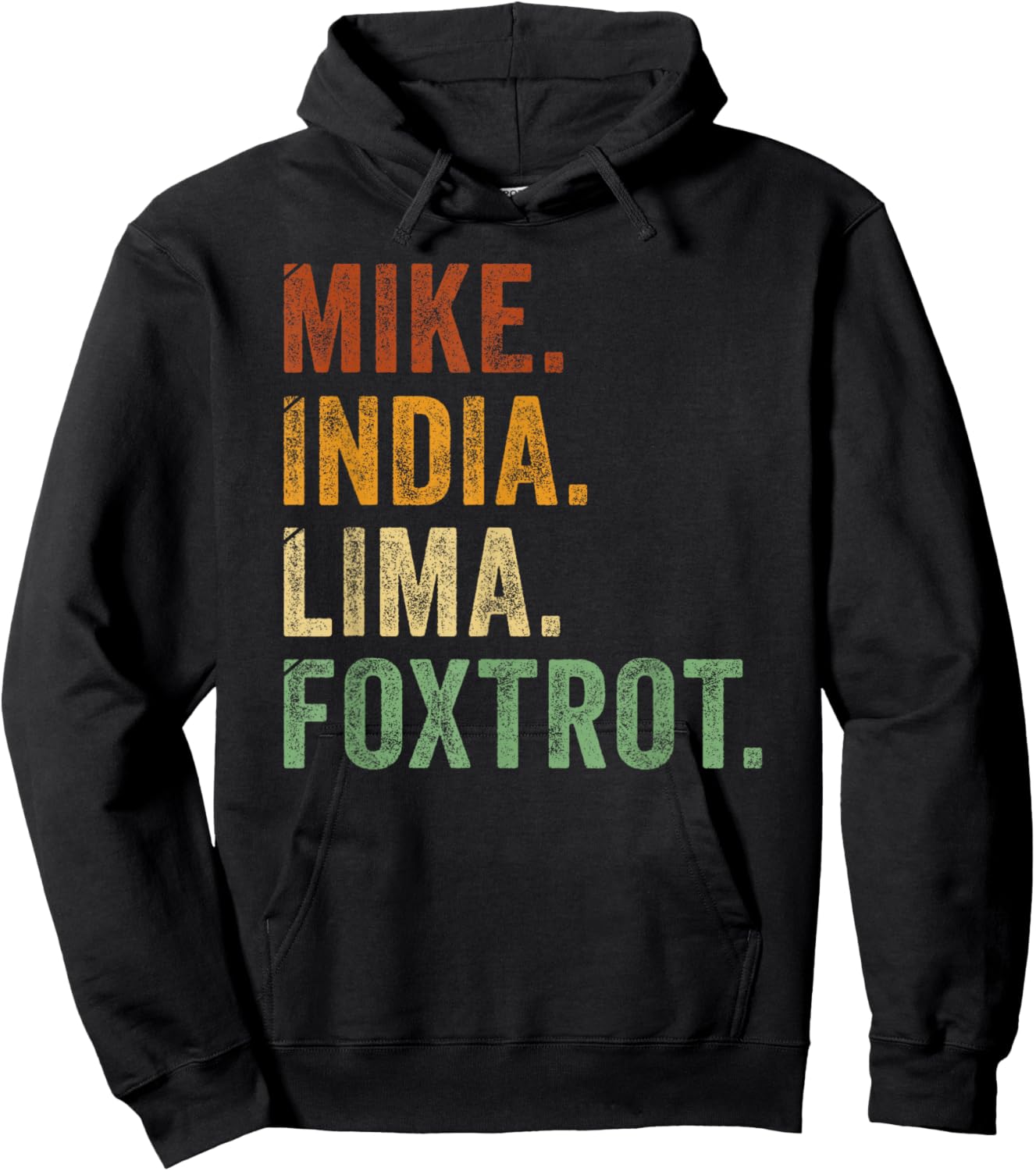Mike India Lima Foxtrot Milf Mother Girls Women Humour Hoodie - Hoodie | Black