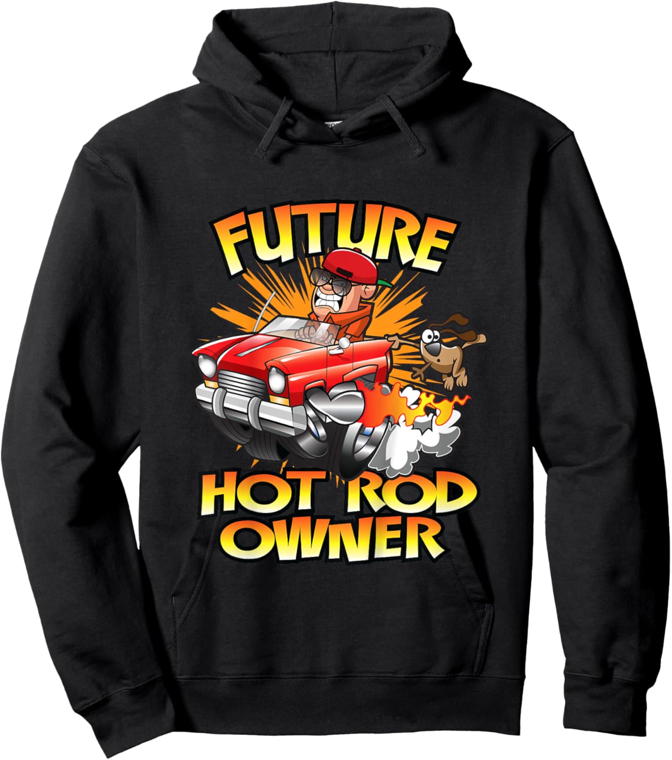 Hot Rod Classic Car Future Owner Kids Hot Rod Hoodie - Hoodie | Black