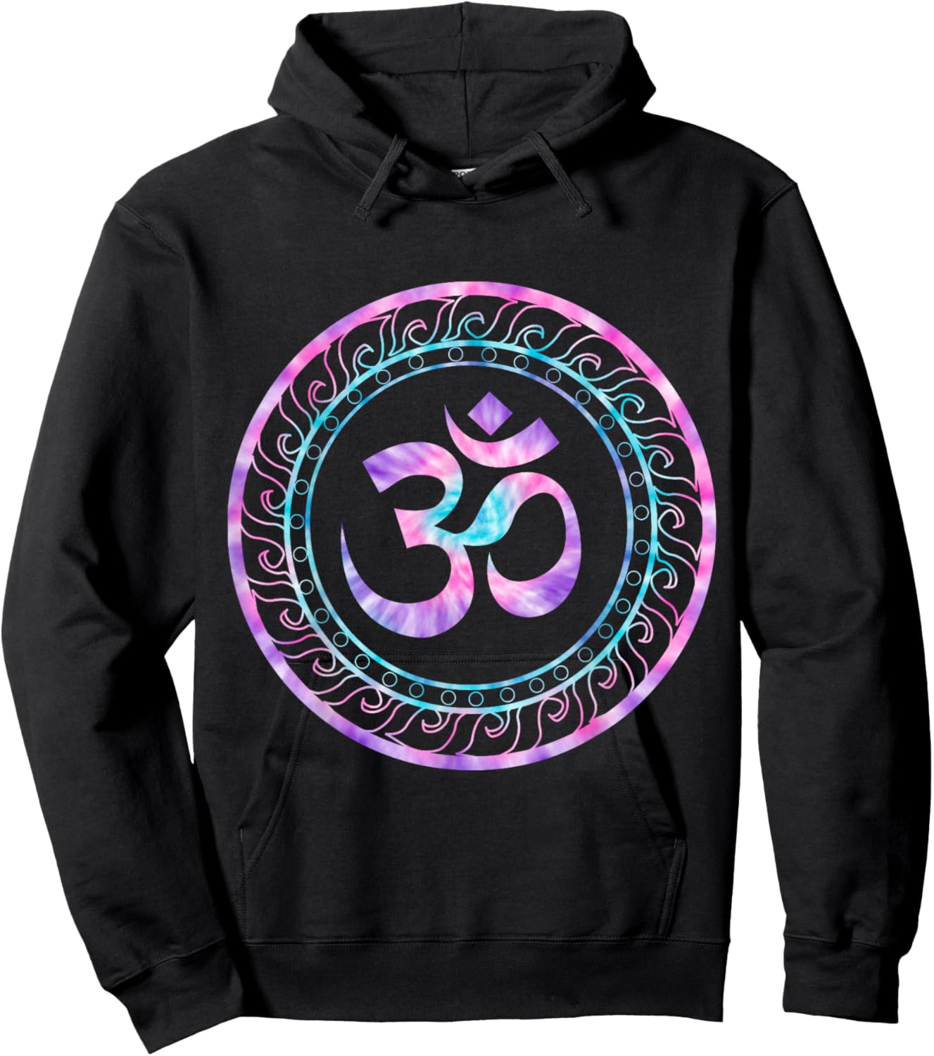Om Ohm Aum Symbol Spiritual Yoga Hoodie - Hoodie | Black
