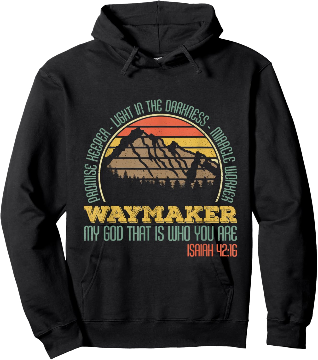 Promise Keeper- Light In The Darkness- Miracle Worker Hoodie - Hoodie | Black