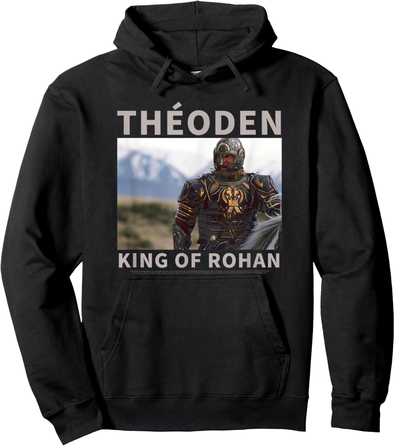Lord Of The Rings Theoden King Of Rohan Poster Hoodie - Hoodie | Black