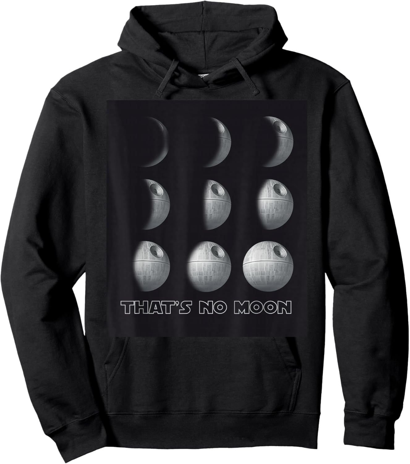 Star Wars Death Star Phases of the Moon Hoodie - Hoodie | Black