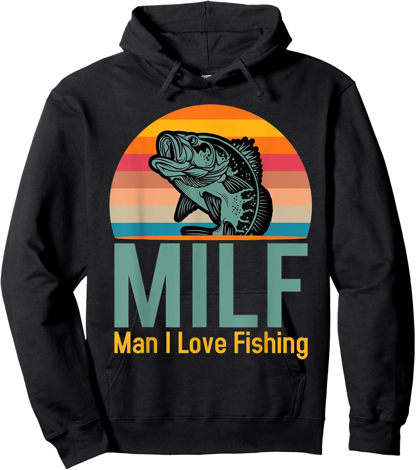 MILF Man I Love Fishing Hoodie - Hoodie | Black