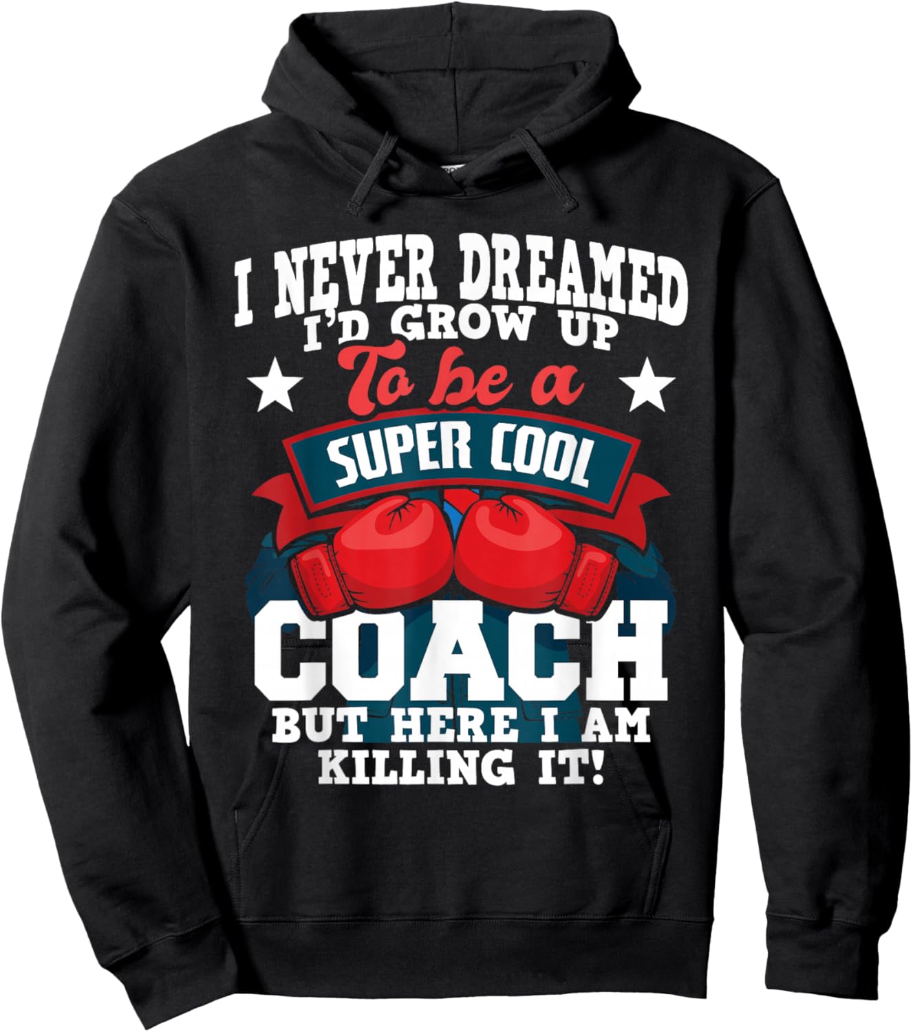 Boxing Coach - Kickboxing Kickboxer Gym Boxer Hoodie - Hoodie | Black