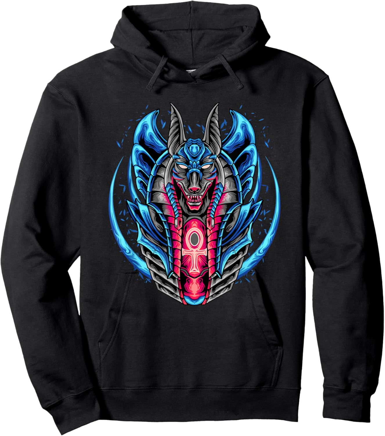 Anubis Ancient Egyptian God Of The Dead - Egypt Anpu Jackal Hoodie - Hoodie | Black