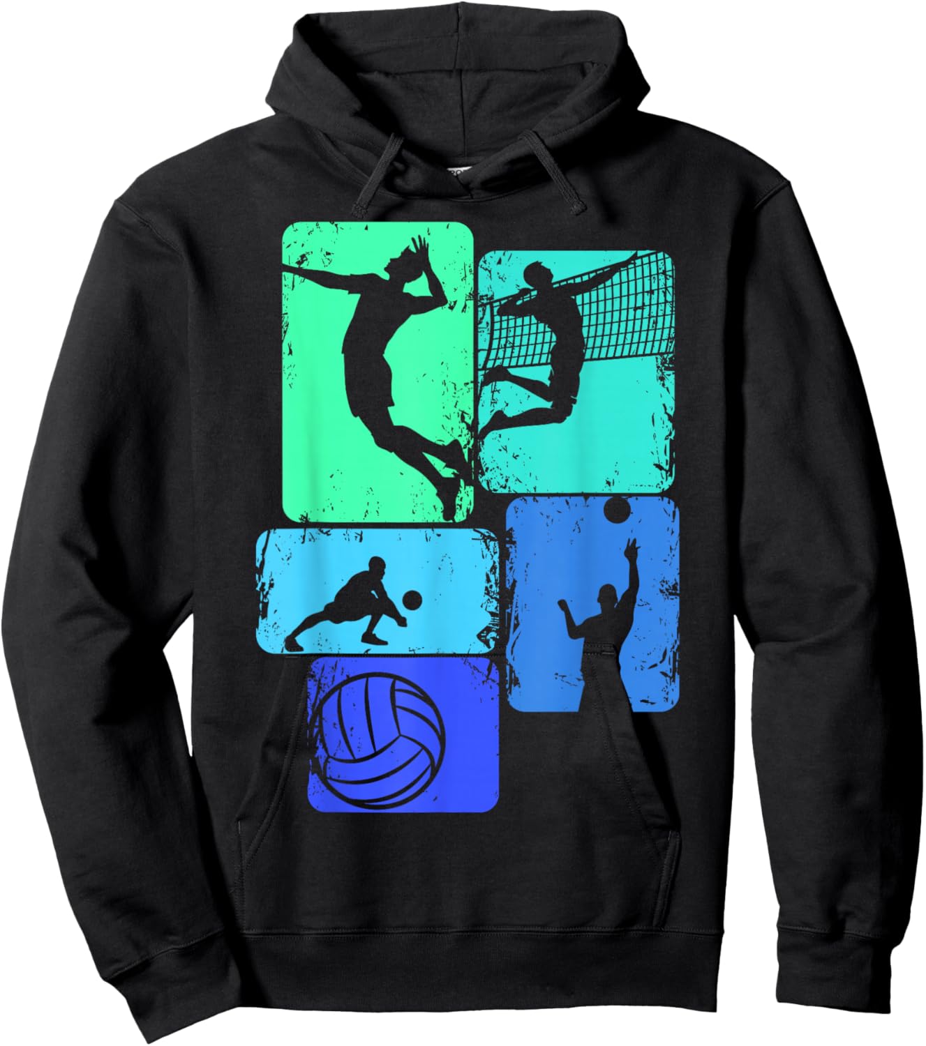 Volleyballer Volleyball Children Boys Men Hoodie - Hoodie | Black