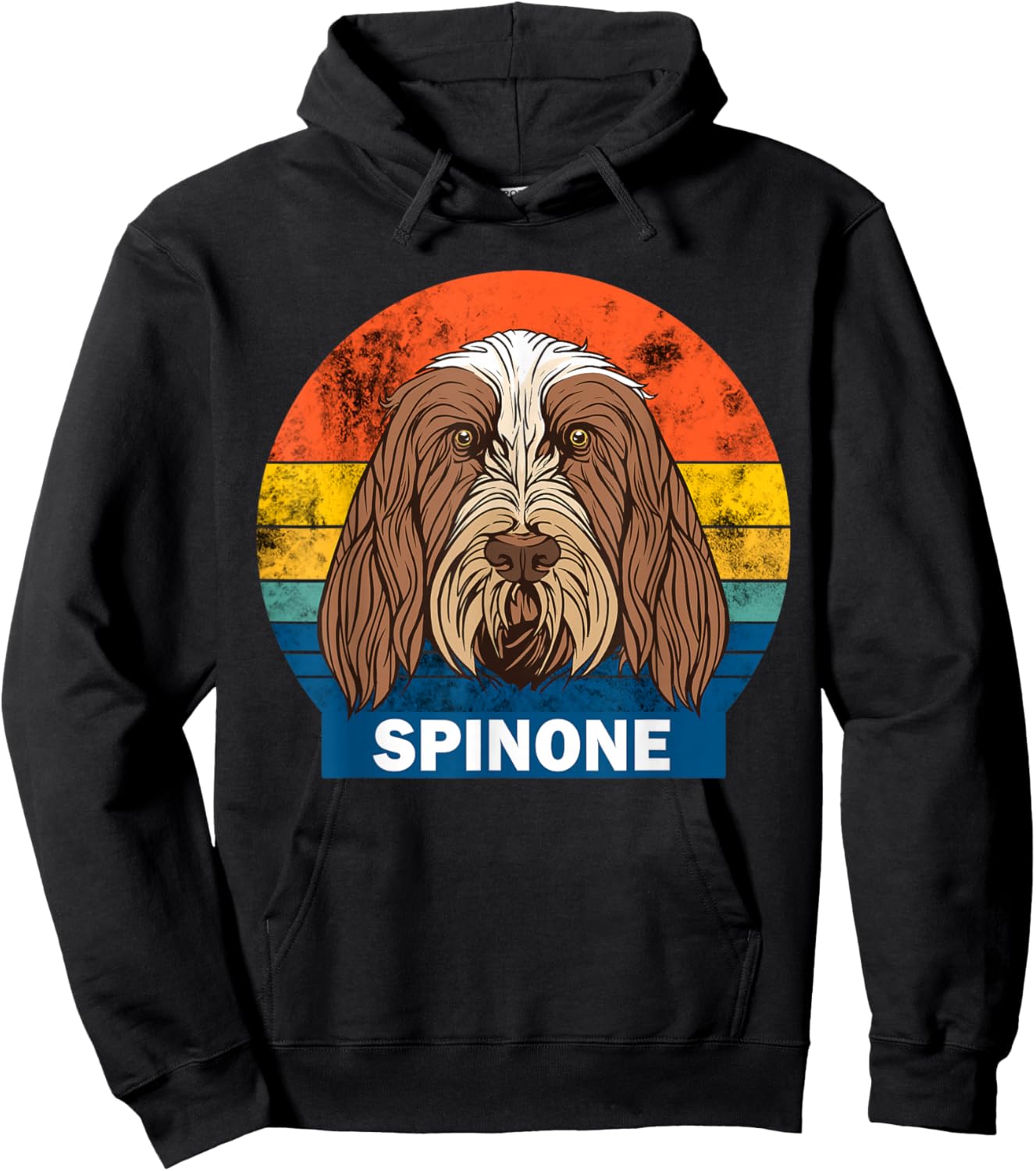 Spinone Italiano dog owner retro design Hoodie - Hoodie | Black