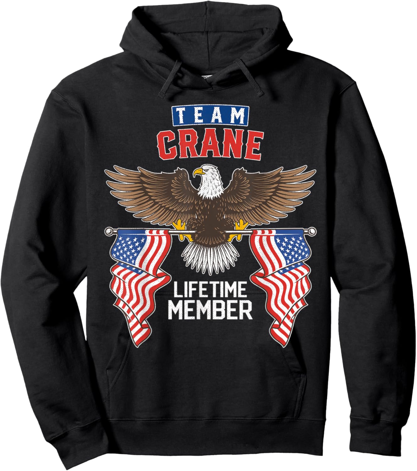 Team Crane Lifetime Member Hoodie - Hoodie | Black
