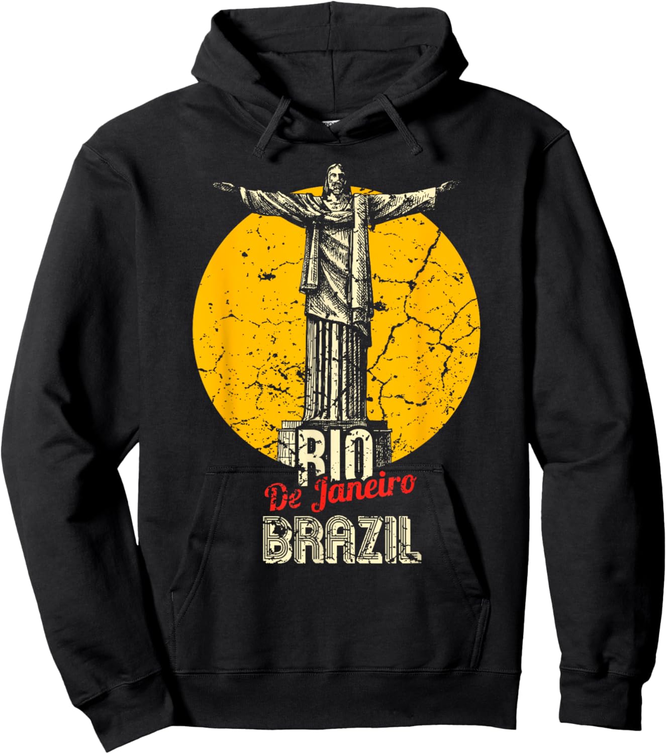 Rio de Janeiro Brazil Brazilian Christ the Redeemer Statue Hoodie - Hoodie | Black
