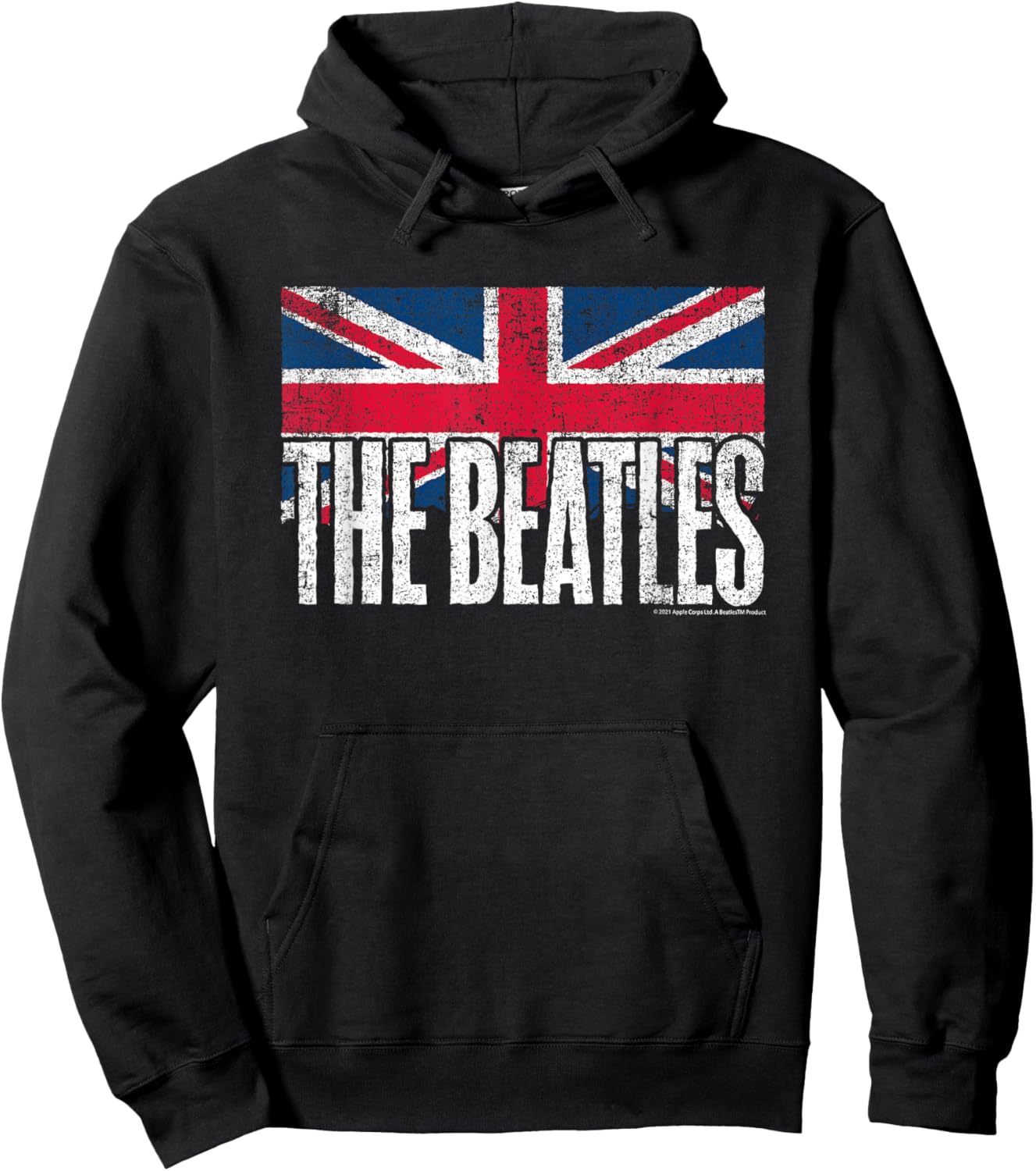 The Beatles - UK Flag Hoodie - Hoodie | Black