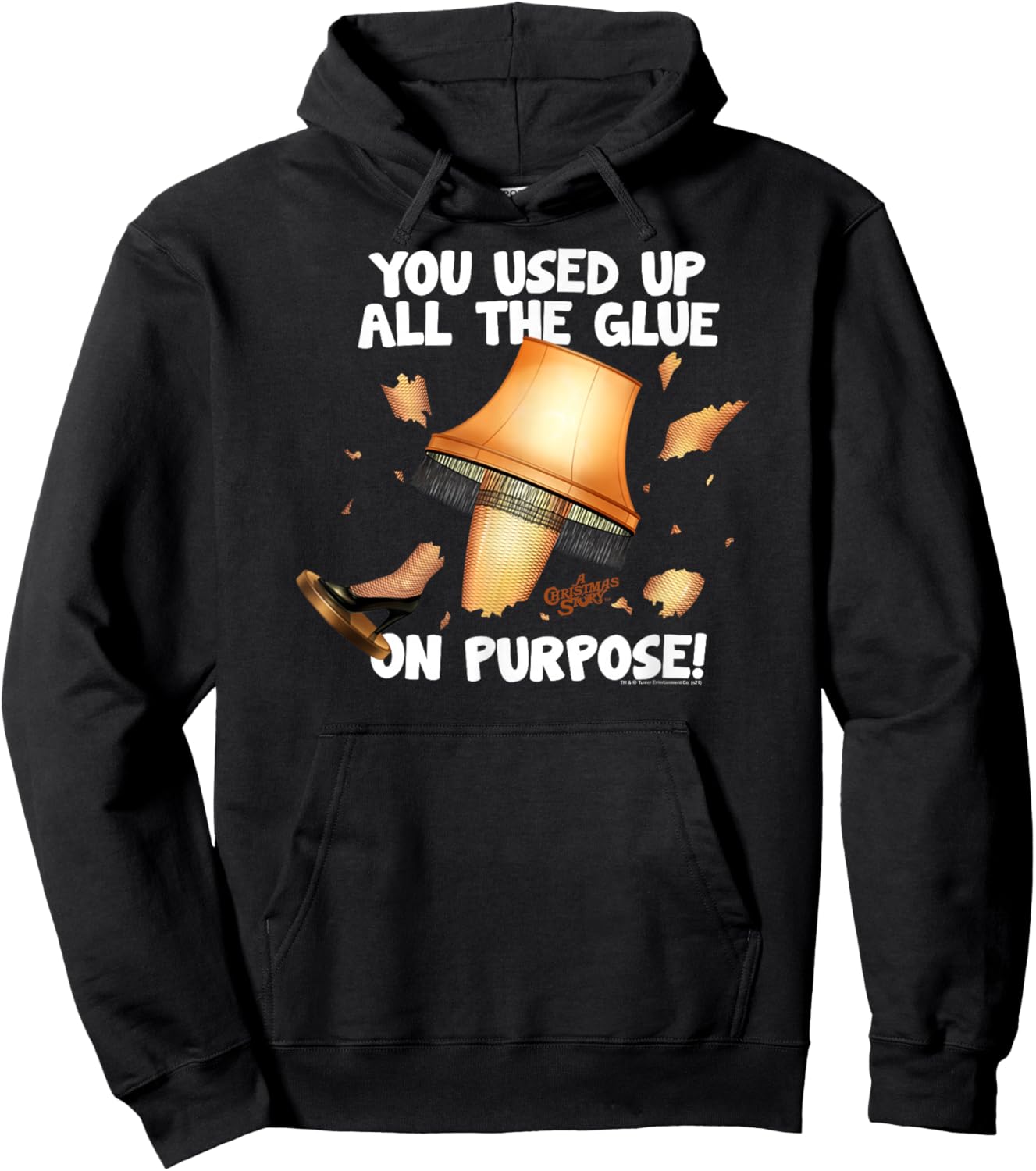A Christmas Story Used Up All The Glue Hoodie - Hoodie | Black
