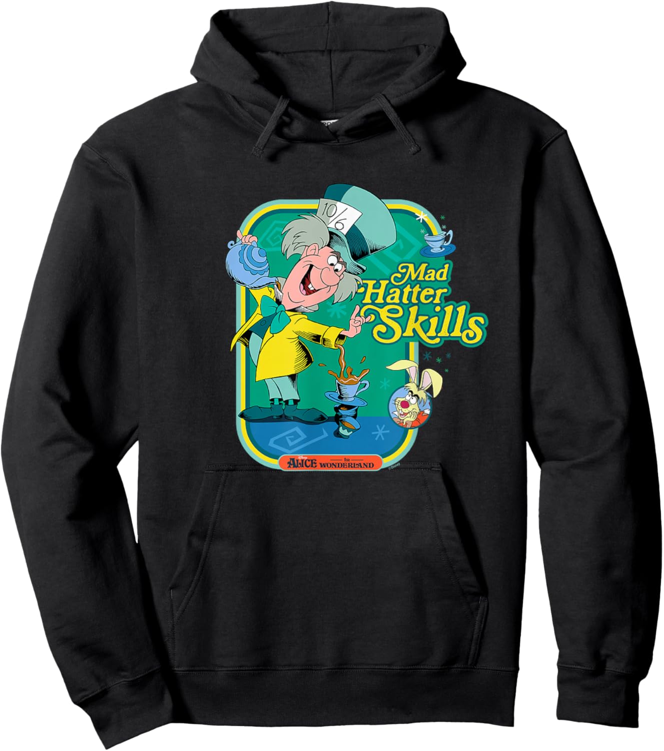 Alice in Wonderland - Mad Hatter Skills Hoodie - Hoodie | Black