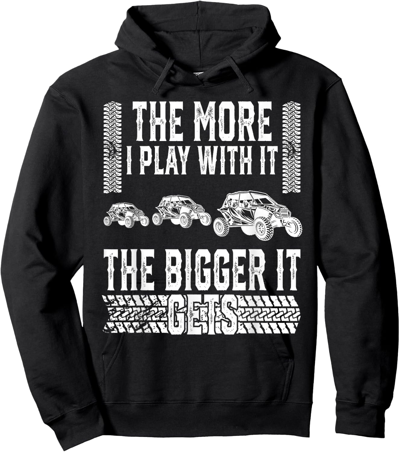 The More I Play With It The Bigger It Gets Off-road Hoodie - Hoodie | Black