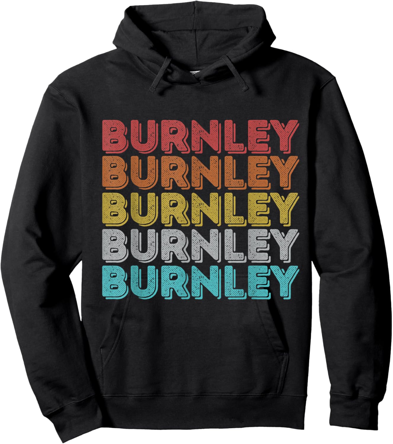 Vintage Retro Burnley Hoodie - Hoodie | Black