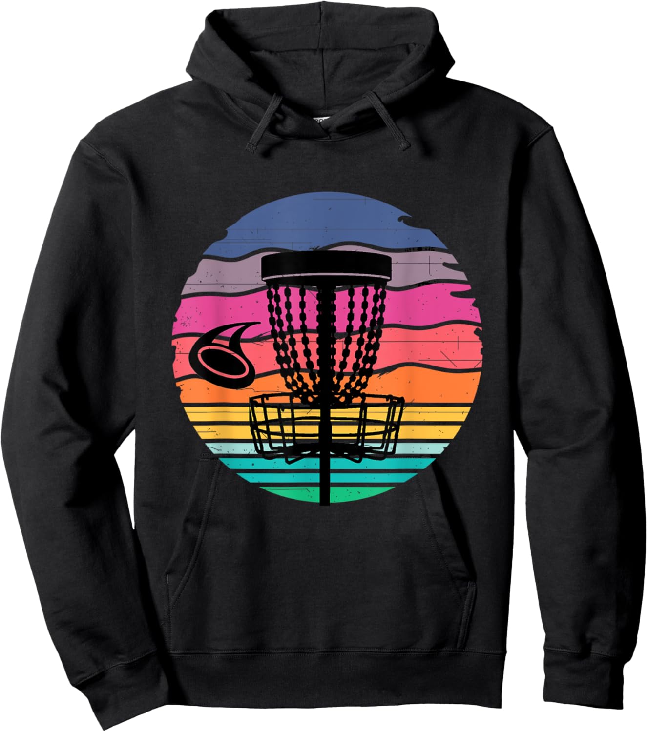 Retro Vintage Disc Golf Shirts Disc Golf Clothing Gift Hoodie - Hoodie | Black