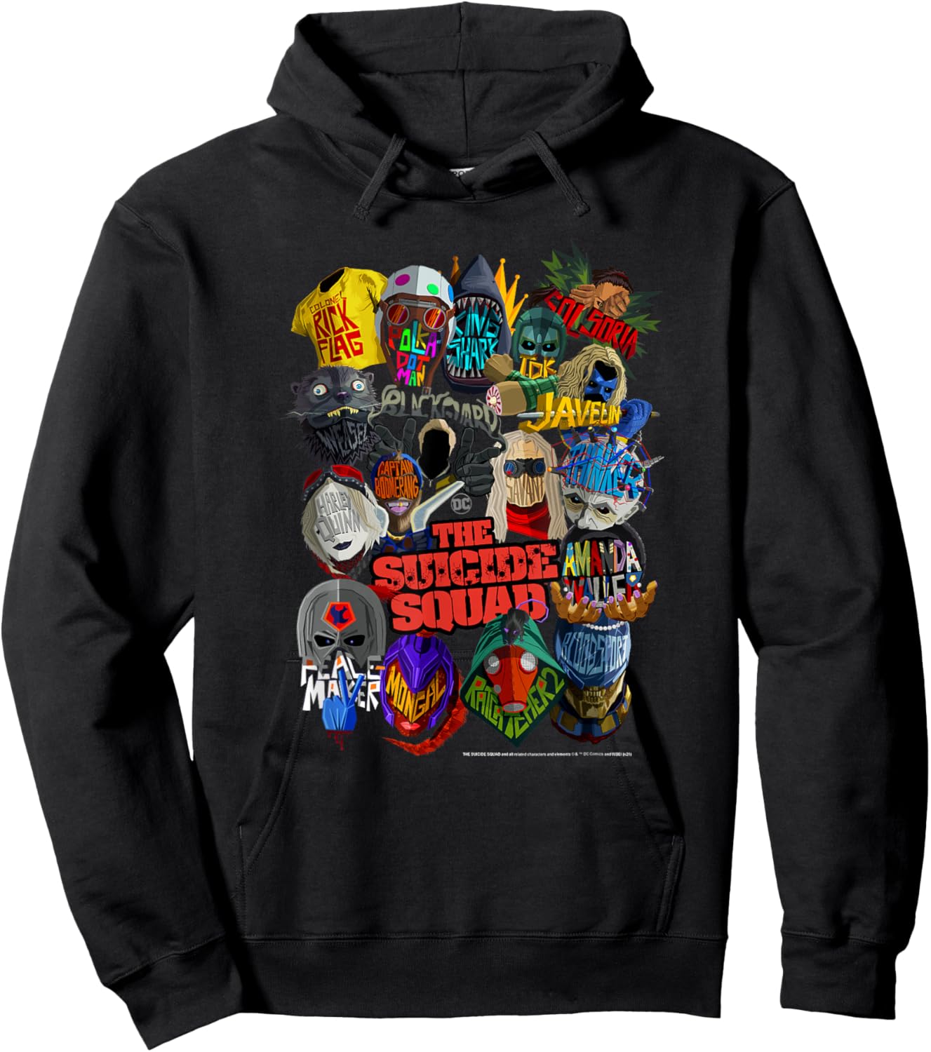 The Suicide Squad The Whole Squad Poster Hoodie - Hoodie | Black
