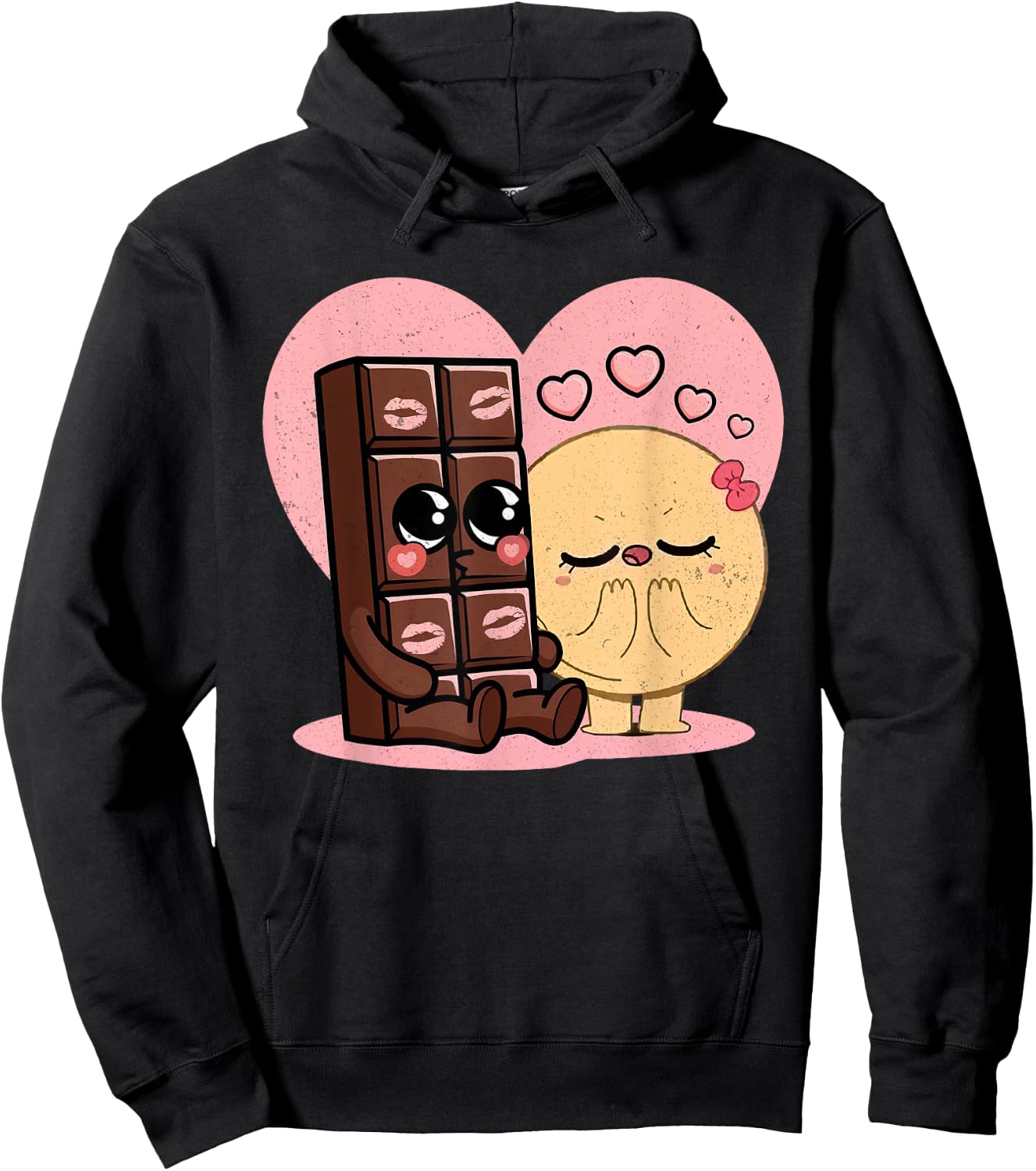 Choco And Pancake Couples Love Sweet Romantic Partners Ideas Hoodie - Hoodie | Black