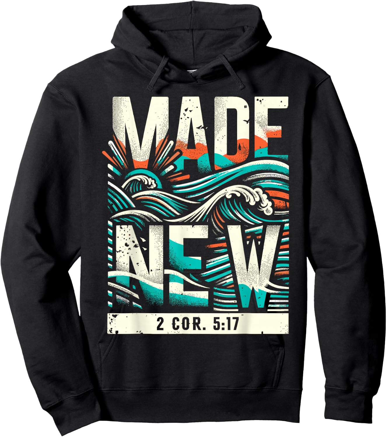 Made New Baptism Shirt Christian Shirts For Youth Baptized Hoodie - Hoodie | Black