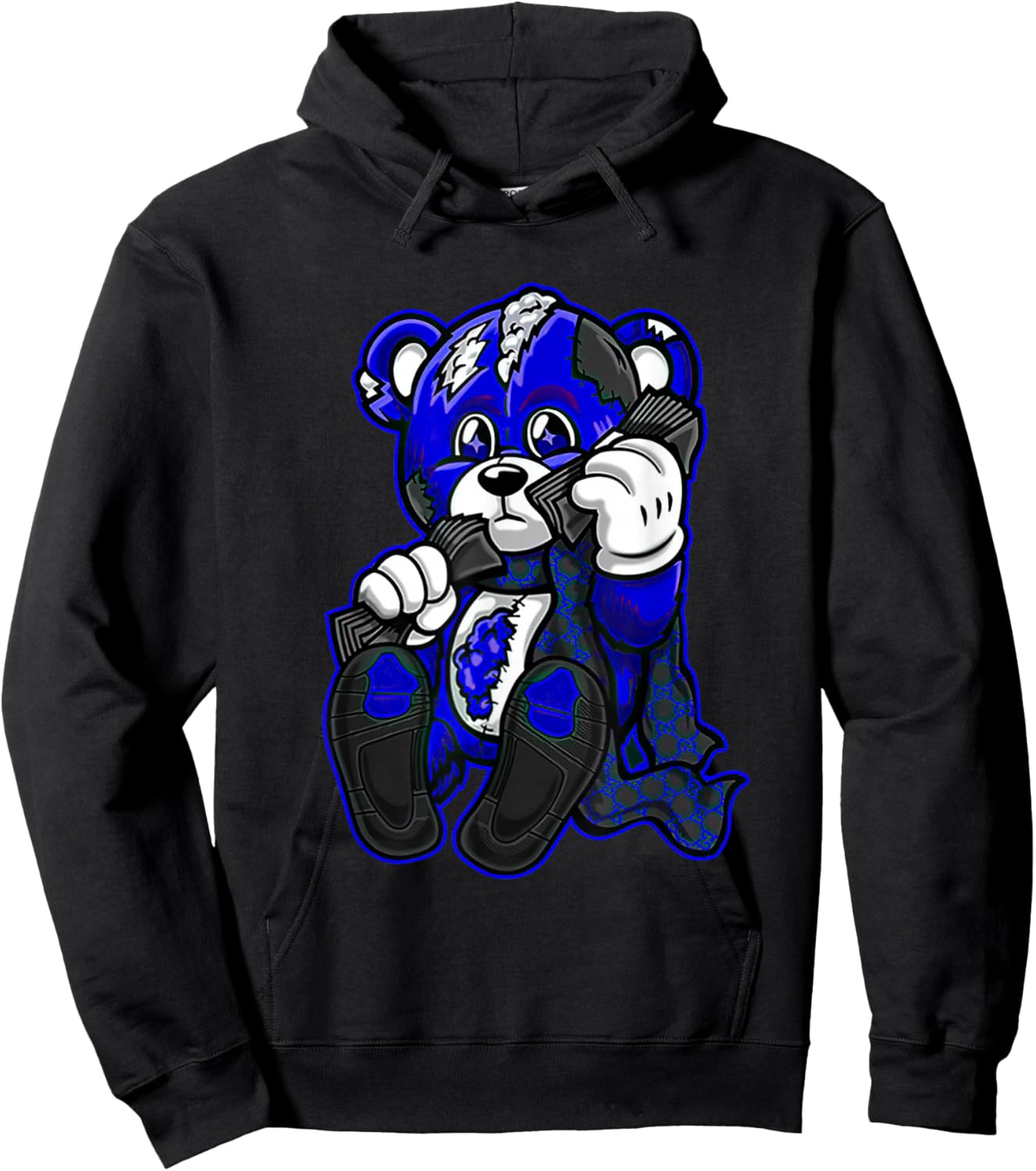 5 Racer Blue Heartbreak Money Streetwear Racer Blue 5s Hoodie - Hoodie | Black